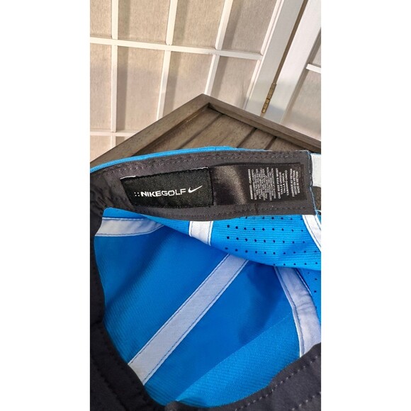 Nike RZN VRS Golf Hat Blue OSFM Adjustable Breathable Swoosh Logo Polyester New - Picture 4 of 10